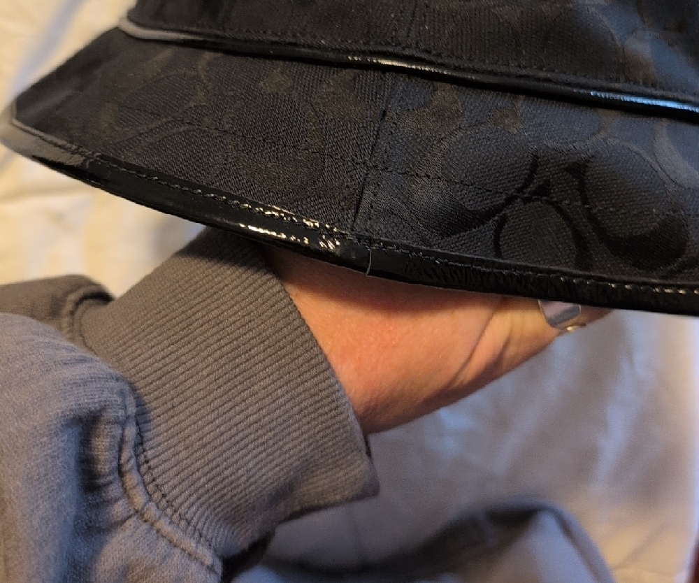 Coach Black Signature Bucket Hat View 3